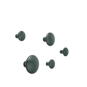 Dots Metal Set of 5 - Dark Green von Muuto