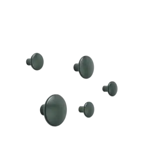 Dots Metal Set of 5 - Dark Green von Muuto